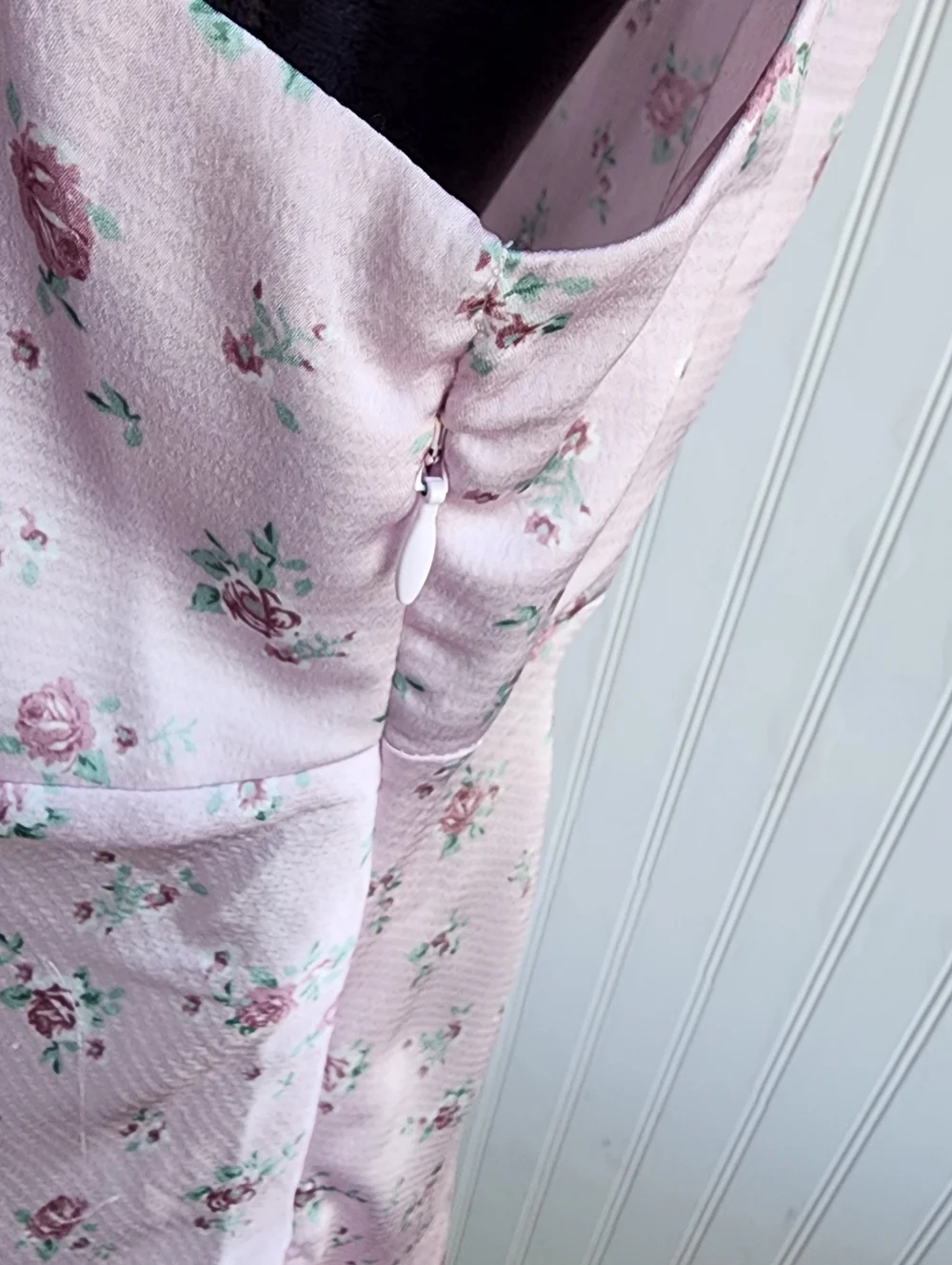 NWT BP NORDSTROM Women's Pink Cake Floral Sleeveless Satin Mini Dress Size XL - Picture 7 of 16
